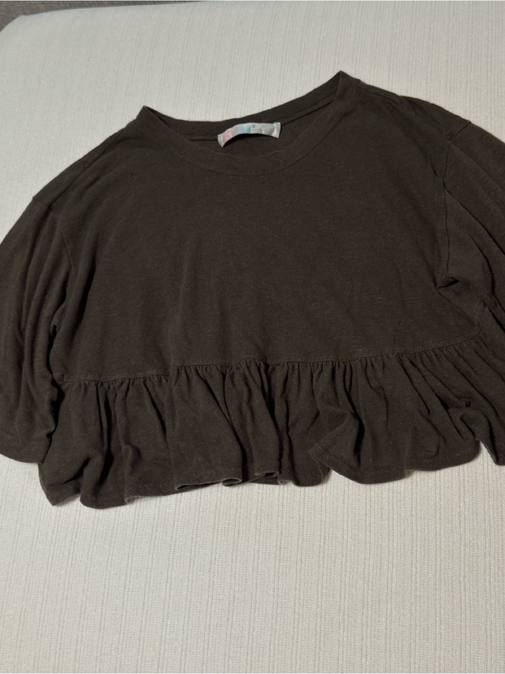Free People Matching Set / Crop Short Sleeve & Hippy Pants / Extra Small - Picture 3 of 9